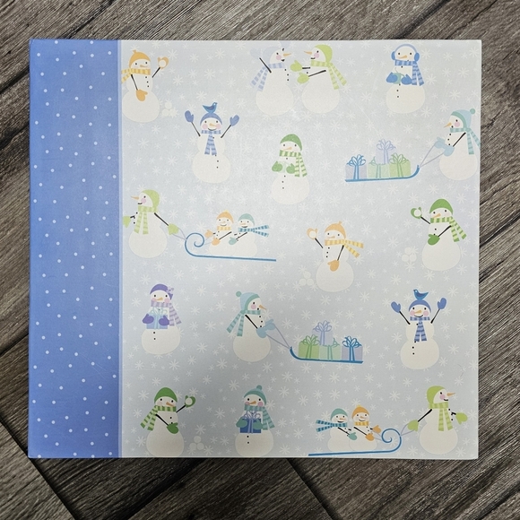 Holiday Friends Scrapbook 12" X 12" Album Snowmen 2006 Jacqueline Addison - Picture 1 of 8
